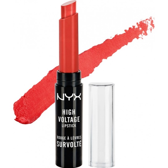 NYX High Voltage Lipstick Rock Star Red Pink - Picture 1 of 2